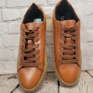 Alfani Men's Grayson Lace-up Sneakers- Brown